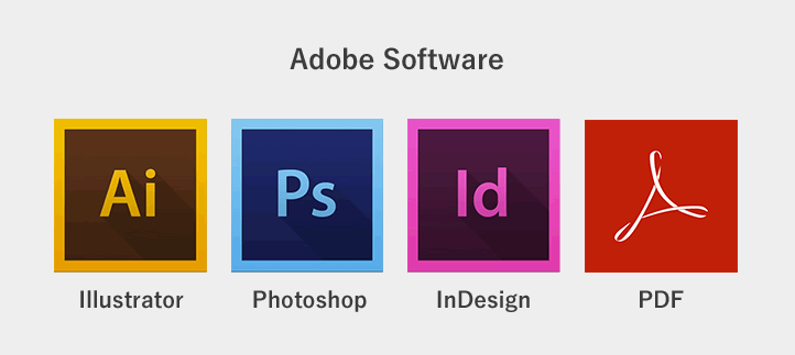 Adobe Software Illustrator Photoshop InDesign PDF